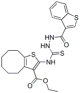 Cycloocta[b]thiophene-3-carboxylic acid, 2-[[[2-(benzo[b]thien-3-ylcarbonyl)hydrazino]thioxomethyl]amino]-4,5,6,7,8,9-hexahydro-, ethyl ester (9CI) CAS#: 590351-06-7