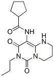 Cyclopentanecarboxamide,  N-(1,3,4,6,7,8-hexahydro-6,8-dioxo-7-propyl-2H-pyrimido[1,6-a]pyrimidin-9-yl)- CAS#: 524944-76-1