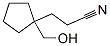 Cyclopentanepropanenitrile, 1-(hydroxymethyl)- (9CI) CAS#: 632328-95-1