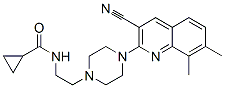 Cyclopropanecarboxamide, N-[2-[4-(3-cyano-7,8-dimethyl-2-quinolinyl)-1-piperazinyl]ethyl]- (9CI) CAS#: 606115-20-2