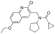 Cyclopropanecarboxamide, N-[(2-chloro-6-ethoxy-3-quinolinyl)methyl]-N-cyclopentyl- (9CI) CAS#: 606103-28-0
