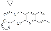 Cyclopropanecarboxamide, N-[(2-chloro-7,8-dimethyl-3-quinolinyl)methyl]-N-(2-furanylmethyl)- (9CI) CAS#: 604781-79-5