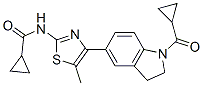 Cyclopropanecarboxamide, N-[4-[1-(cyclopropylcarbonyl)-2,3-dihydro-1H-indol-5-yl]-5-methyl-2-thiazolyl]- (9CI) CAS#: 606122-03-6