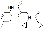 Cyclopropanecarboxamide, N-cyclopropyl-N-[(1,2-dihydro-6-methyl-2-oxo-3-quinolinyl)methyl]- (9CI) CAS#: 606095-21-0