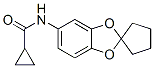 Cyclopropanecarboxamide, N-spiro[1,3-benzodioxole-2,1-cyclopentan]-5-yl- CAS#: 695213-77-5