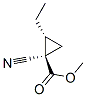 Cyclopropanecarboxylic acid, 1-cyano-2-ethyl-, methyl ester, trans- (9CI) CAS#: 65862-05-7