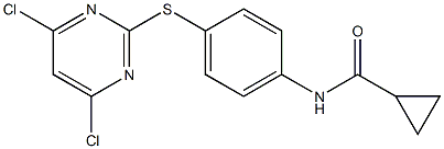 Cyclopropanecarboxylic acid [4-(4,6-dichloropyrimidin-2-ylsulfanyl)phenyl]amide CAS#: 639090-53-2