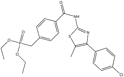 Diethyl 4-(4-(4-chlorophenyl)-5-Methylthiazol-2-ylcarbaMoyl)benzylphosphonate CAS#: 623152-06-7