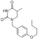 Dihydro-1-((4-butoxyphenyl)methyl)-5-methyl-2,4(1H,3H)-pyrimidinedione CAS#: 62554-14-7