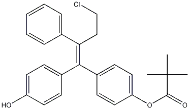 (E)-2,2-Dimethyl-propanoic Acid 4-[4-Chloro-1-(4-hydroxyphenyl)-2-phenyl-1-butenyl]phenyl Ester CAS#: 177748-18-4