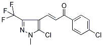 (E)-3-[5-CHLORO-1-METHYL-3-(TRIFLUOROMETHYL)-1H-PYRAZOL-4-YL]-1-(4-CHLOROPHENYL)-2-PROPEN-1-ONE CAS#: 648859-48-7