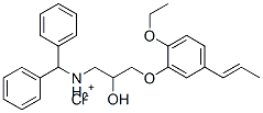 (E)-(diphenylmethyl)[3-(2-ethoxy-5-prop-1-enylphenoxy)-2-hydroxypropyl]ammonium chloride CAS#: 63476-94-8