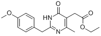 ETHYL [2-(4-METHOXYBENZYL)-4-METHYL-6-OXO-1,6-DIHYDRO-5-PYRIMIDINYL]ACETATE CAS#: 64677-99-2