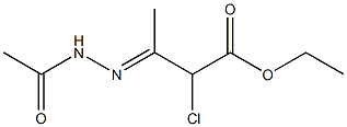 ETHYL (3E)-3-(ACETYLHYDRAZONO)-2-CHLOROBUTANOATE CAS#: 66552-43-0