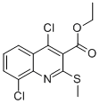 ETHYL 4,8-DICHLORO-2-(METHYLTHIO)QUINOLINE-3-CARBOXYLATE CAS#: 662138-33-2