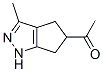 Ethanone, 1-(1,4,5,6-tetrahydro-3-methyl-5-cyclopentapyrazolyl)- (9CI) CAS#: 698368-44-4