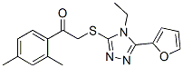 Ethanone, 1-(2,4-dimethylphenyl)-2-[[4-ethyl-5-(2-furanyl)-4H-1,2,4-triazol-3-yl]thio]- (9CI) CAS#: 606111-64-2