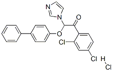 Ethanone,  2-([1,1-biphenyl]-4-yloxy)-1-(2,4-dichlorophenyl)-2-(1H-imidazol-1-yl)-,  monohydrochloride  (9CI) CAS#: 68042-34-2