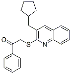Ethanone, 2-[[3-(cyclopentylmethyl)-2-quinolinyl]thio]-1-phenyl- (9CI) CAS#: 606113-73-9