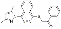 Ethanone, 2-[[4-(3,5-dimethyl-1H-pyrazol-1-yl)-1-phthalazinyl]thio]-1-phenyl- (9CI) CAS#: 606122-20-7
