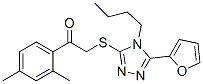 Ethanone, 2-[[4-butyl-5-(2-furanyl)-4H-1,2,4-triazol-3-yl]thio]-1-(2,4-dimethylphenyl)- (9CI) CAS#: 606111-47-1
