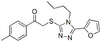 Ethanone, 2-[[4-butyl-5-(2-furanyl)-4H-1,2,4-triazol-3-yl]thio]-1-(4-methylphenyl)- (9CI) CAS#: 606111-34-6