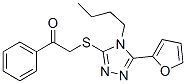 Ethanone, 2-[[4-butyl-5-(2-furanyl)-4H-1,2,4-triazol-3-yl]thio]-1-phenyl- (9CI) CAS#: 606111-31-3