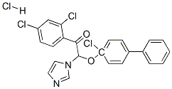 Ethanone,  2-[(4-chloro[1,1-biphenyl]-4-yl)oxy]-1-(2,4-dichlorophenyl)-2-(1H-imidazol-1-yl)-,  monohydrochloride  (9CI) CAS#: 68042-33-1