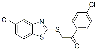 Ethanone, 2-[(5-chloro-2-benzothiazolyl)thio]-1-(4-chlorophenyl)- (9CI) CAS#: 606136-38-3