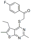 Ethanone, 2-[(5-ethyl-2,6-dimethylthieno[2,3-d]pyrimidin-4-yl)thio]-1-(4-fluorophenyl)- (9CI) CAS#: 606113-39-7