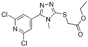 Ethyl {[5-(2,6-dichloropyridin-4-yl)-4-methyl-4H-1,2,4-triazol-3-yl]sulphanyl}acetate, Ethyl 2-{[5-(2,6-dichloropyridin-4-yl)-4-methyl-4H-1,2,4-triazol-3-yl]sulphanyl}ethanoate CAS#: 680216-57-3