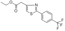 Ethyl2-{2-[4-(trifluoromethyl)phenyl]-1,3-thiazol-4-yl}acetate CAS#: 680215-92-3