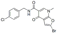 Furo[2,3-b]pyridine-5-carboxamide,  2-bromo-N-[(4-chlorophenyl)methyl]-4,7-dihydro-7-methyl-4-oxo- CAS#: 562101-75-1