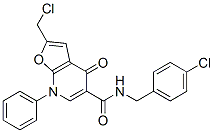 Furo[2,3-b]pyridine-5-carboxamide,  2-(chloromethyl)-N-[(4-chlorophenyl)methyl]-4,7-dihydro-4-oxo-7-phenyl- CAS#: 562101-08-0