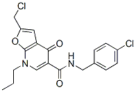 Furo[2,3-b]pyridine-5-carboxamide,  2-(chloromethyl)-N-[(4-chlorophenyl)methyl]-4,7-dihydro-4-oxo-7-propyl- CAS#: 562101-07-9