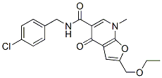 Furo[2,3-b]pyridine-5-carboxamide,  N-[(4-chlorophenyl)methyl]-2-(ethoxymethyl)-4,7-dihydro-7-methyl-4-oxo- CAS#: 562101-86-4