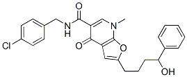 Furo[2,3-b]pyridine-5-carboxamide,  N-[(4-chlorophenyl)methyl]-4,7-dihydro-2-(4-hydroxy-4-phenylbutyl)-7-methyl-4-oxo- CAS#: 562101-85-3
