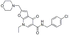 Furo[2,3-b]pyridine-5-carboxamide,  N-[(4-chlorophenyl)methyl]-7-ethyl-4,7-dihydro-2-(4-morpholinylmethyl)-4-oxo- CAS#: 562100-98-5