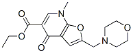 Furo[2,3-b]pyridine-5-carboxylic  acid,  4,7-dihydro-7-methyl-2-(4-morpholinylmethyl)-4-oxo-,  ethyl  ester CAS#: 562100-67-8