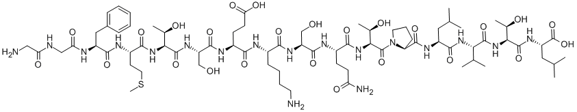 GLY-GLY-PHE-MET-THR-SER-GLU-LYS-SER-GLN-THR-PRO-LEU-VAL-THR-LEU CAS#: 67810-56-4