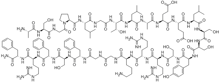 H-ALA-SER-GLY-PRO-LEU-GLY-THR-LEU-ALA-GLU-GLU-LEU-SER-SER-TYR-SER-ARG-ARG-LYS-GLY-GLY-PHE-SER-PHE-ARG-PHE-NH2 CAS#: 600171-70-8