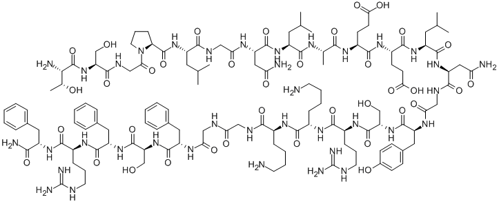 H-THR-SER-GLY-PRO-LEU-GLY-ASN-LEU-ALA-GLU-GLU-LEU-ASN-GLY-TYR-SER-ARG-LYS-LYS-GLY-GLY-PHE-SER-PHE-ARG-PHE-NH2 CAS#: 600171-68-4