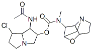 (Hexahydro-2,4-methano-4H-furo[3,2-b]pyrrol-3-yl)methylcarbamic acid [6-acetylamino-4-chloro-1-azabicyclo[3.3.0]octan-7-yl] ester CAS#: 60092-32-2