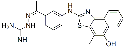 Hydrazinecarboximidamide,  2-[1-[3-[(5-hydroxy-4-methylnaphtho[1,2-d]thiazol-2-yl)amino]phenyl]ethylidene]- CAS#: 608126-75-6