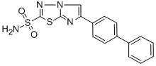 Imidazo(2,1-b)-1,3,4-thiadiazole-2-sulfonamide, 6-(1,1'-biphenyl)-4-yl)- CAS#: 183999-58-8