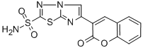 Imidazo(2,1-b)-1,3,4-thiadiazole-2-sulfonamide, 6-(2-oxo-2H-1-benzopyr an-3-yl)- CAS#: 183999-59-9