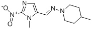 Imidazole, 1-methyl-5-(4-methylpiperidinoiminomethyl)-2-nitro- CAS#: 69382-19-0