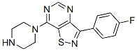 Isothiazolo[4,5-d]pyrimidine, 3-(4-fluorophenyl)-7-(1-piperazinyl)- (9CI) CAS#: 603975-66-2