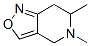 Isoxazolo[4,3-c]pyridine, 4,5,6,7-tetrahydro-5,6-dimethyl- (9CI) CAS#: 63501-02-0