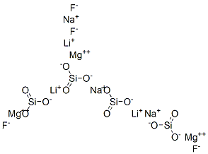 Lithium magnesium sodium fluoride silicate CAS#: 64060-48-6